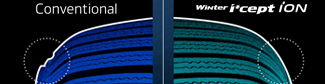 Zakulacený profil pneu - Hankook Winter i*cept iON