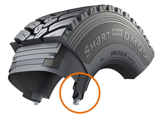 Hankook Smart Work DM09 - Struktura pneumatiky.